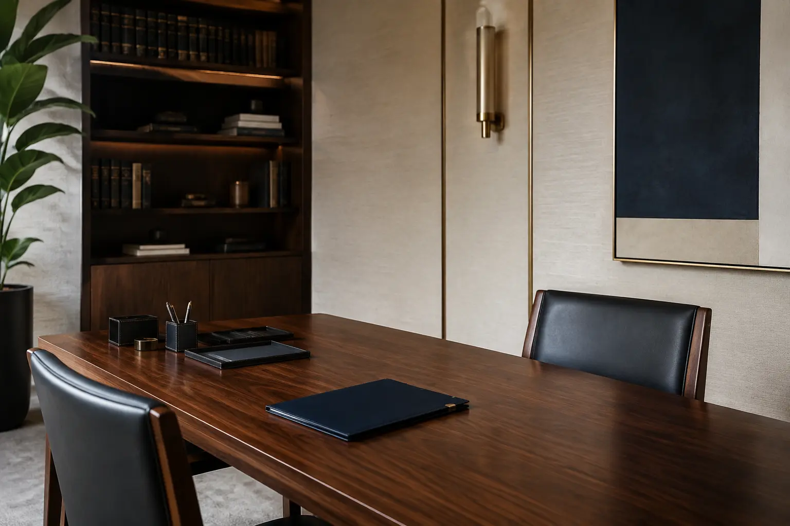 Espacio profesional preparado para una consulta jurídica